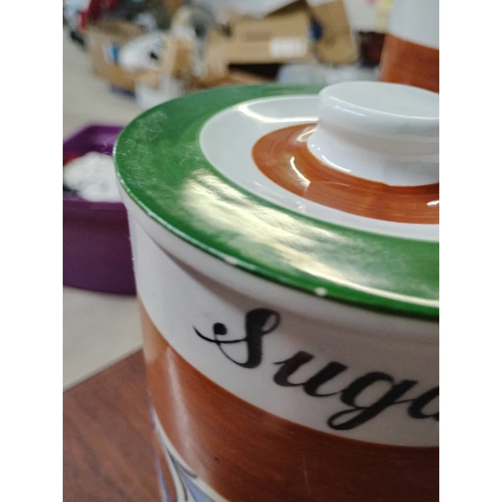 Vintage Japan Nesting Canister Set Royal Sealy Italian Style Rare